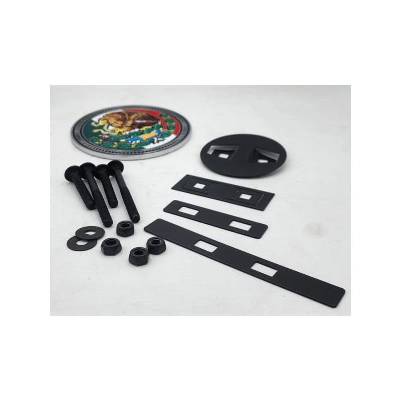 4 INCH Mexico Emblem Grille for Car in Casted Aluminum