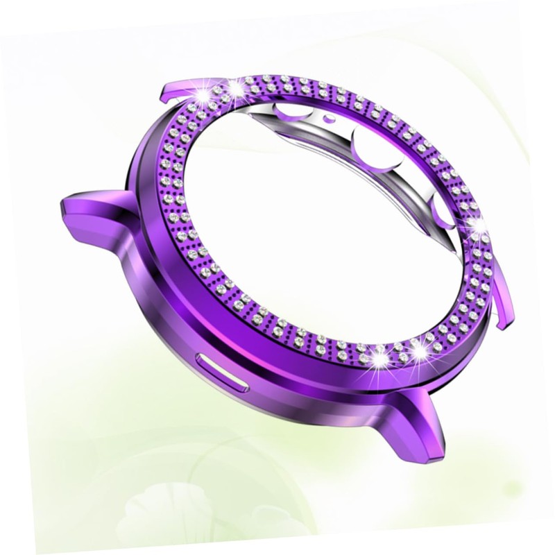 OHPHCALL 5 Watch Shell Double Row Rhinestone Case Protective Watch