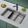 JAYGOVAN Kitchen Sink, 304 Stainless Steel Drop-In/Undermount Sinks, Top Mount