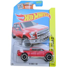 Hot Wheels 2015 HW Off-Road '15 Ford F-150 F150 Pickup Truck Red