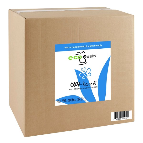 ecoGeeks OXY-Boost Oxygen Bleach 60LB Bulk Packaged: Improved 2020 Formula!