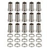 PATIKIL Pack of 30 2-in-1 round head hollow screws, through-through