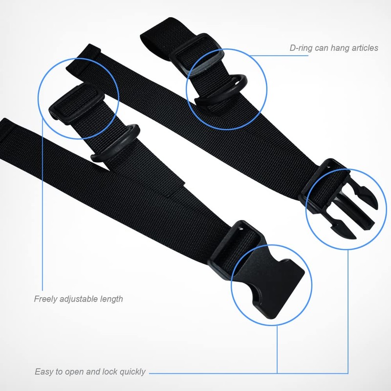 SYIDINZN Backpack Chest Strap, Heavy Duty Adjustable Hardness Backpack Sternum