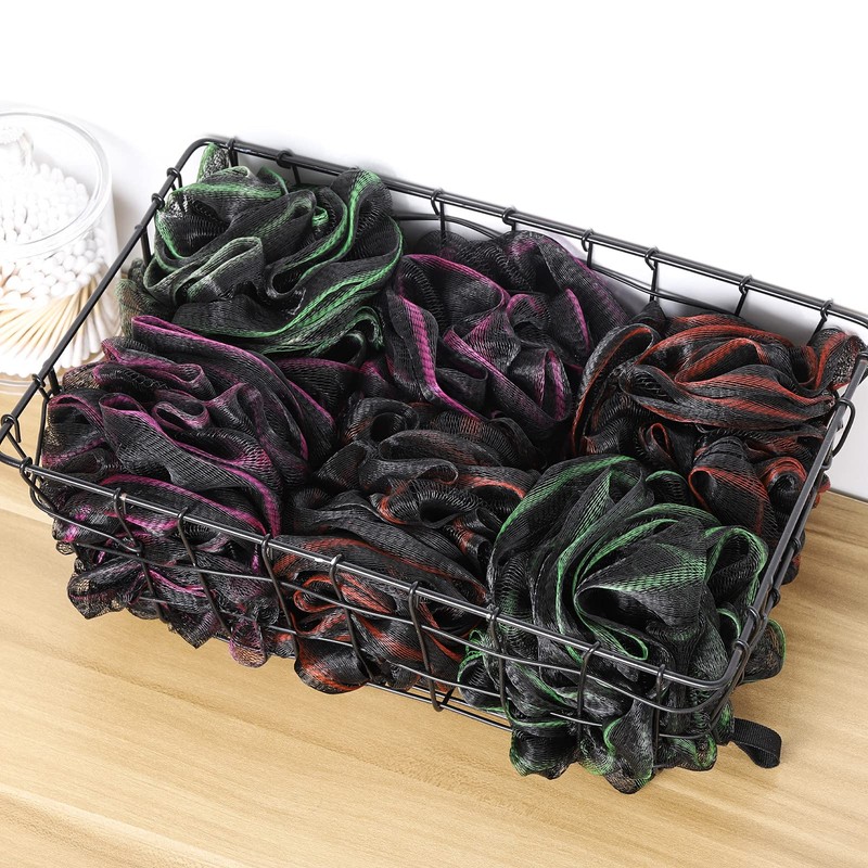 Juego de 6 esponjas de ducha para baño, esponja exfoliante