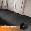 KHGUZ Leather Car Seat Cover, Vehicle Rear Bottom Seat Protector