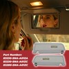Pair Gray Sun Visor Compatible with Civic 2006-2011 83230-SNA-A01ZA
