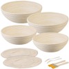 Rosenstein & Söhne Bread Baking Accessories: Set of 4 Proofing