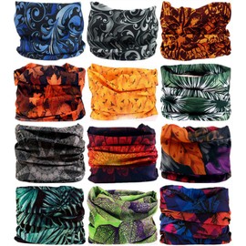 VANCROWN Headwear Head Wrap Sport Headband Sweatband 220 Patterns 12 in 1 Magic Scarf 12PCS & 6PCS 12 in 1 (12PCS.Vigor)