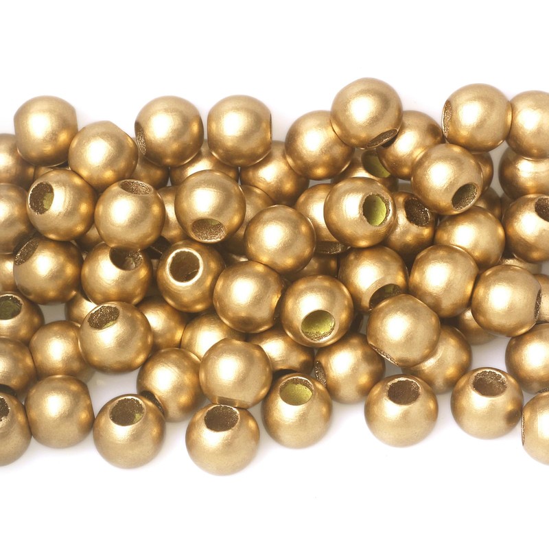 120 15mm Wood Beads - Hole 7mm for Macrame Projects,
