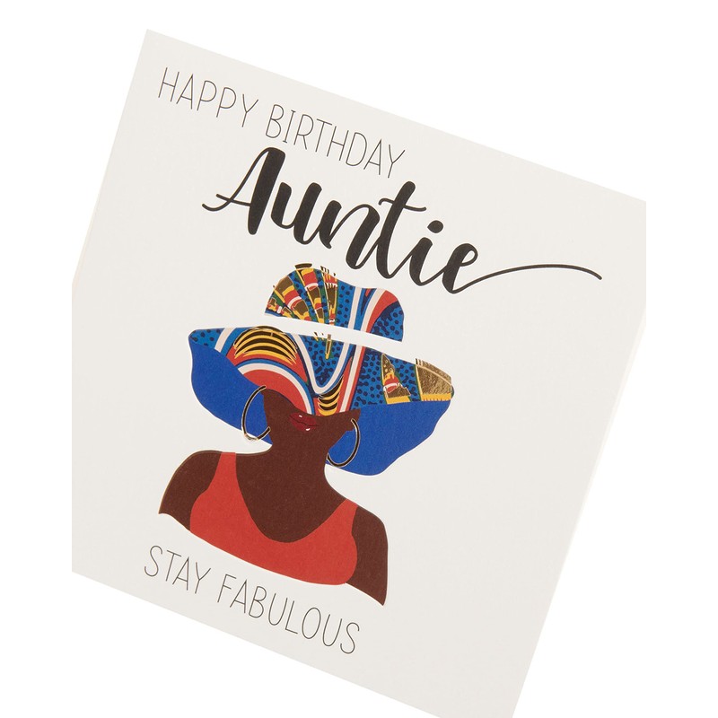 Kindred X Afrotouch - Happy Birthday - Auntie Card