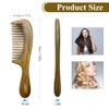 Wooden Comb Hair Green Sandalwood Comb Anti-Static Wooden Comb Hair