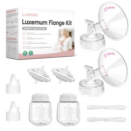 Breast Pump Parts for Spectra S1/S2/9 Plus/Synergy Gold, Not Original Accessories, 21mm Set Spectra Replacements Pump Parts Include Flange/Duckbill Valve/Backflow Protector/Tubing/Bottles