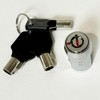 RiKey Security - Storage Cylinder Lock with 3 Tubular Keys