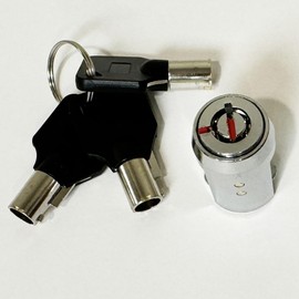 RiKey Security - Storage Cylinder Lock with 3 Tubular Keys for Roll-up Door Unit Secure 19mm