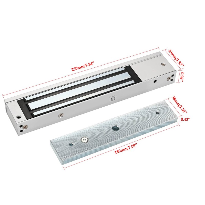 Electric Magnetic Lock 280KG 600LBS Holding Force Electromagnet Lock 12V