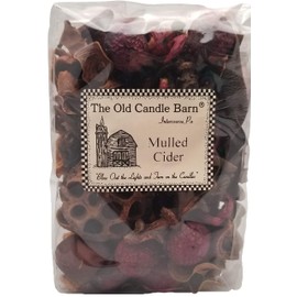 Old Candle Barn Mulled Cider Potpourri 4 Cup Bag - Perfect Fall Decoration or Bowl Filler - Beautiful Autumn Apple Scent