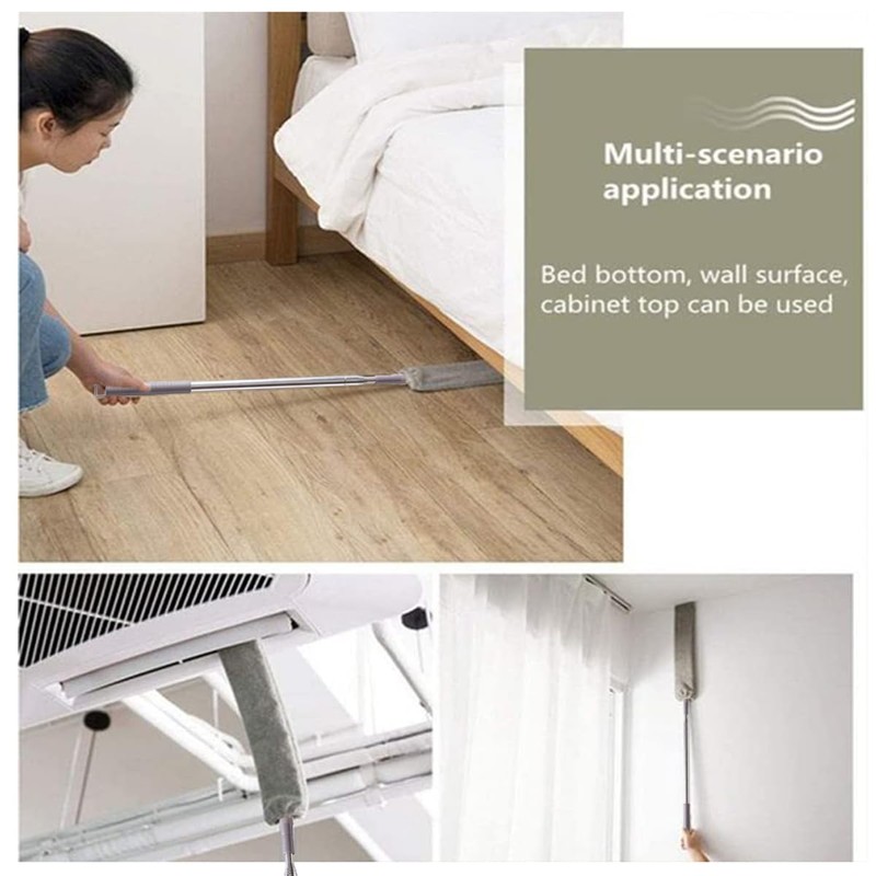 Retractable Gap Dust Cleaner Cleaning Tools with 2 Microfiber Dusting
