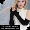 KYEDGC Arm Warmers Womens, Autumn Winter Black Arm Warmers, Knitted