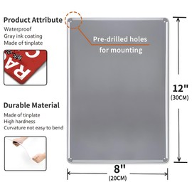 YOYI ART Metal Boys Room Decor Sign - Race Car Parking Only Sign, Vintage Signs for Boys Bedroom, Toy Room Wall Decor Art, Cool Gifts for Boys and Race Car Lover, 8 x 12 inch