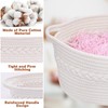 SelfTek Gift Basket Hamper Kit, Rope Basket with Cellophane Bags,