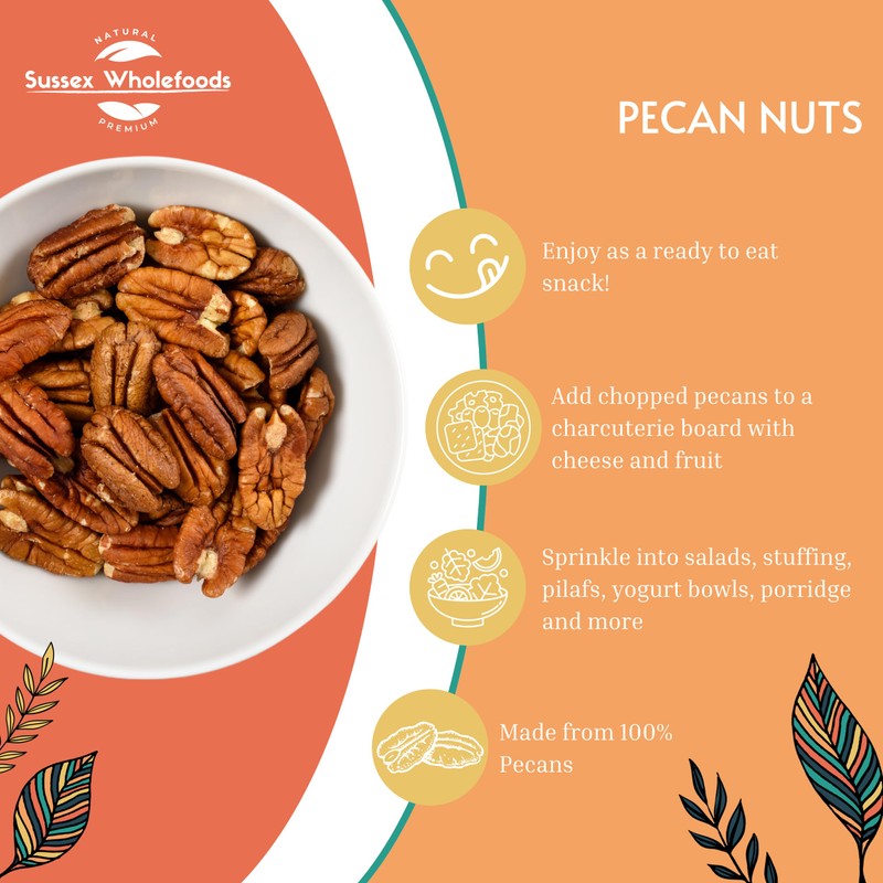 Sussex Wholefoods Pecan Nuts 500g