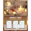 Homemory 100-Pack Flameless LED Tea Lights Candles Battery Operated, 200+Hour