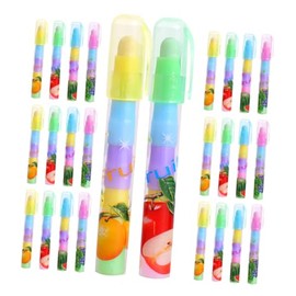Gomas de Borrar Desmontables Tipo Bolígrafo 36 Piezas Cinco Secciones Diseño de Frutas Portátiles y Coloridas Estudiantes Borradores Kawaii para Dibujo y Corrección Escolar