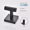 FNRNAOY Matte Black Bathroom Towel Hook, Coat Robe Clothes Hooks