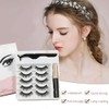 ZXUPOI 5 Pairs of Magnetic Eyelashes, Magnetic Eyelashes with Eyeliner,