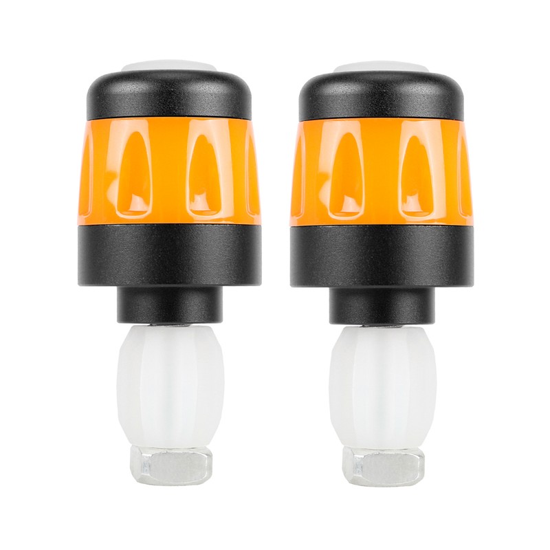 2pcs Electric Scooter Handlebar Lights LED Warning Light Handlebar Plug