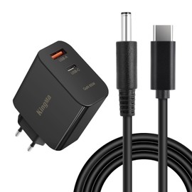 Laptop Ladegerät, 65W PD USB C Laptop Wandladegerät 2-Port Tragbares Laptop Netzteil für Dell Inspiron14-7472 3501 3000 5000 XPS12 XPS13 XPS15 7572 9550 M3800