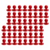 EXCEART Pack of 100 Chef's Coat Rivet Buttons Round Moving