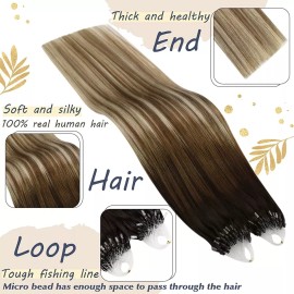 Ugeat Extensiones Cabello Humano #4/6/613 14in 50gr