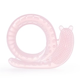 Silicone Snail teether, Baby Teething Toys, Baby Toys for Baby Toys 0-6 Months, Teething Relief, Baby boy, Toddler Girl Toys, Newborn Toys, Teething Toys 6-12 Months, BPA Free. (Pink)