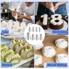 LLMSIX 113Pcs Rose Piping Tips with Pastry Bags & Icing