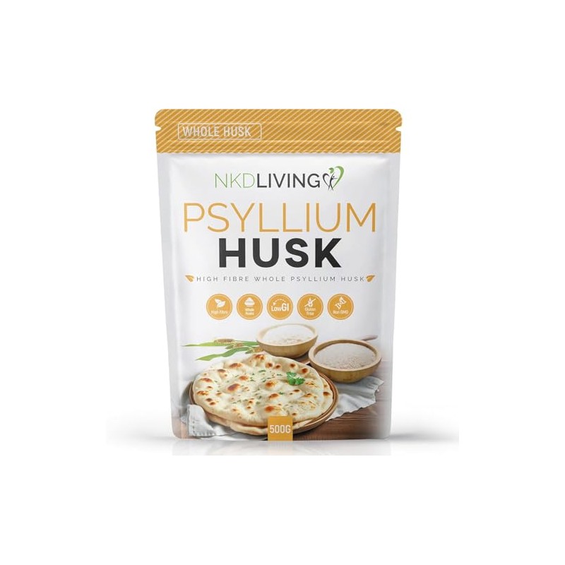 NKD Living Whole Psyllium husks (1kg, 2 x 500g)