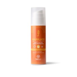 Herbal Touch Mariluce 150 ml Sonnencreme LSF 15 mittlerer Schutz mit Aloe-Öl, Arganöl und Vitamin E, natürliche Emulsion Green & Reef-Friendly für eine intensive und gleichmäßige Bräune
