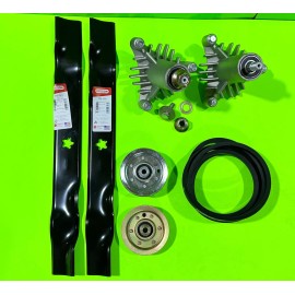 Craftsman LT3000 42 Mower Deck Rebuild Kit Spindles Blades Belt Idlers