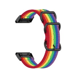 CZKE 22mm 26mm Hook Loop Nylon Strap for Garmin Fenix 7 7X 6 6X Pro 5 5X Plus Smart Watch Band Epix Gen 2 Enduro/Forerunner 935 945 (Color : J, Size : 22mm Fenix 5 6 7)