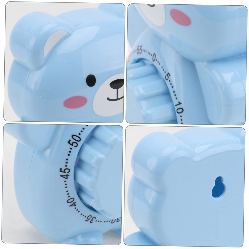 Ciieeo Cartoon Bear Kitchen Timer 60-Minute Baking Reminder Student Study