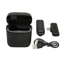 Wireless Clip Mic 2.4G HiFi Professional Type C Noise Reduction Lapel Clip On Microphone Recording Mic for Cameras PCs