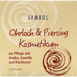Sambol Ear Piercing Cosmetic for Safe Cleaning and Care of Sensitive Skin with Arnica, Camile and Panthenol, All, All