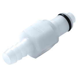 Colder PMCD2203 Acetal Tube Fitting, Insert, Shutoff, In-Line, 1/8" Insert x 3/16" Barb