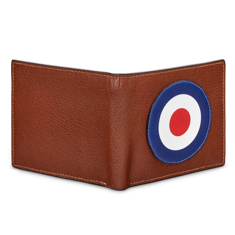 Yoshi Mod Target Men's Leather Wallet, Genuine Brown Leather Wallet,