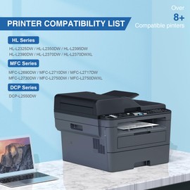 TOKYOINK TN760 Compatible Toner Cartridge Replacement for Brother TN760 TN-760 TN730 TN-730 for MFC-L2710DW MFC-L2750DW HL-L2370DW HL-L2395DW DCP-L2550DW HL-L2350DW Printer Toner Cartridges(2 Pack)