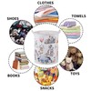 Bear Storage Basket,Nursery Large Hamper Canvas Laundry Basket Foldable With