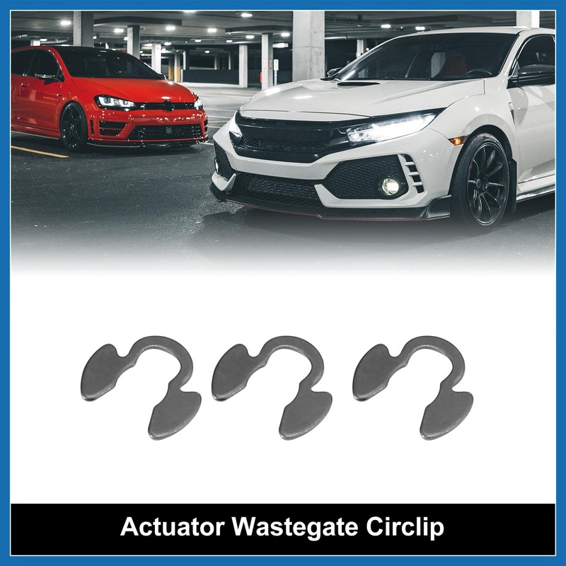 A ABSOPRO 3pcs Turbocharger Actuator Wastegate Circlip E Clip Pin