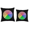 Feelings Wheel Emotion Chart Mental Health Therapy Chart Throw Pillow