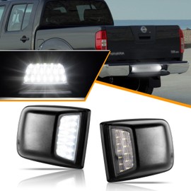 OZ-LAMPE LED Number Plate Light for Nissan Navara D40 Frontier 2005-2007, Rear License Plate Lamps, 3528 SMD with CAN-bus Error Free Waterproof Rear Lamps 2PCS