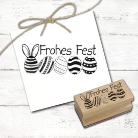 Motif Stamp Happy Festival Easter Eggs 68 x 28 mm
